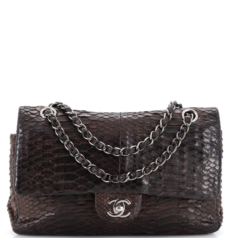 Chanel Medium Classic Double Flap Bag Python